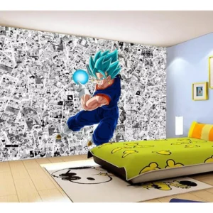 Papel De Parede Dragon Ball Goku Vegetto Anime 7,5m² Dbz611