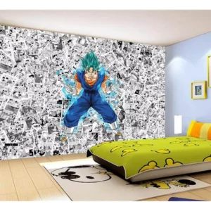 Papel De Parede Dragon Ball Goku Vegetto Anime 7,5m² Dbz612