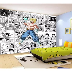 Papel De Parede Dragon Ball Goku Vegetto Anime 7,5m² Dbz722