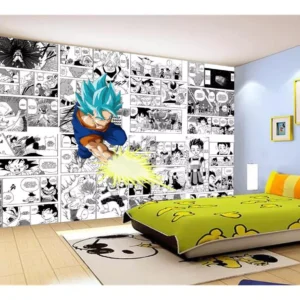 Papel De Parede Dragon Ball Goku Vegetto Anime 7,5m² Dbz723