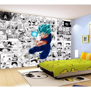 Papel De Parede Dragon Ball Goku Vegetto Anime 7,5m² Dbz725