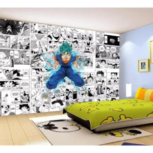 Papel De Parede Dragon Ball Goku Vegetto Anime 7,5m² Dbz726