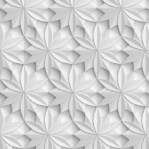 Papel De Parede Efeito Gesso 3d Geométrico Flor 8 21m