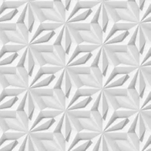 Papel De Parede Efeito Gesso 3d Geométrico Flor 9 18m