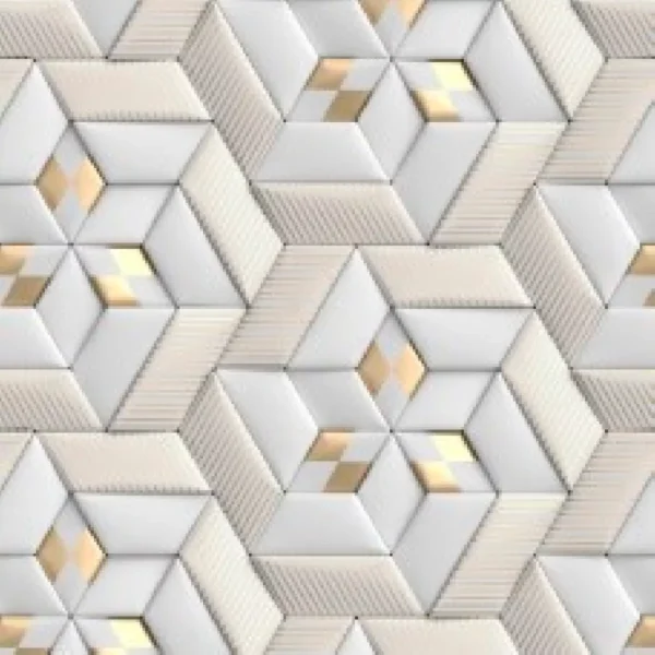 Papel De Parede Efeito Gesso 3d Gold Cinza Geometrico 24m