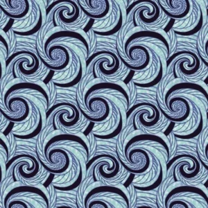 Papel De Parede Espiral Com Cores Azul Adesivo Sala Quarto