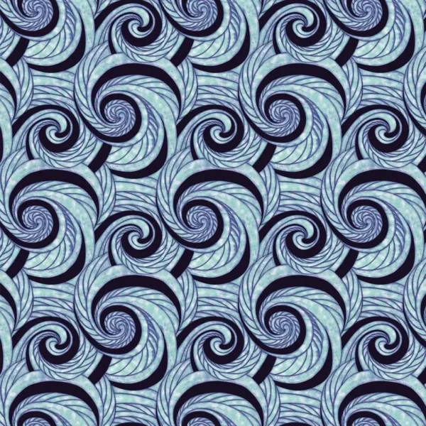 Papel De Parede Espiral Com Cores Azul Adesivo Sala Quarto