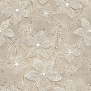 Papel De Parede Floral 3d Elegância Delicado Lavável Vinil 3