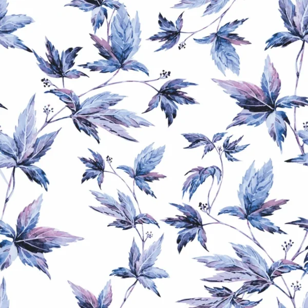 Papel De Parede Floral Adesivo Flor Azul Delicada