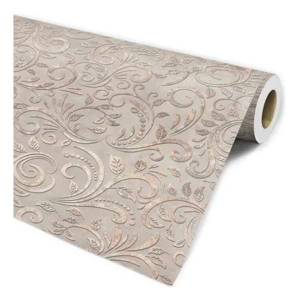 Papel De Parede Floral Arabesco Para Sala Quarto Lavabo