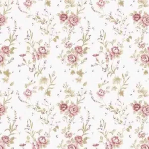 Papel De Parede Floral Flores Delicadas 310x58cm Promoção