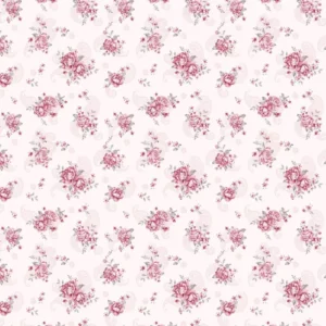 Papel De Parede Floral Flores Delicadas Rosa Autocolante