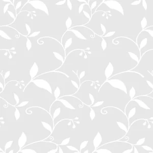 Papel De Parede Floral Folhagem Estilizada Lavanda Lavável 3