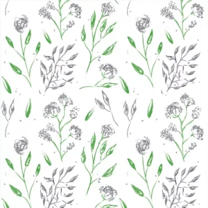 Papel De Parede Floral Folhagem Verde Lavável Vinil 3m