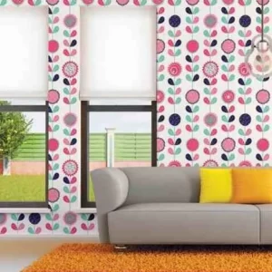 Papel De Parede Floral Folhas Delicadas No Branco Lavável 3m