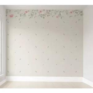 Papel De Parede Floral Infantil Menina Adesivo Vr276 12m²