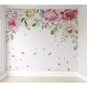 Papel De Parede Floral Infantil Pp361 M²