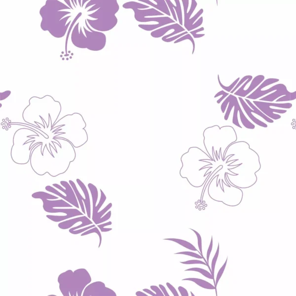 Papel De Parede Floral Lilas Adesivo Contact 3 Metros