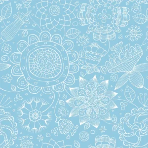 Papel De Parede Floral Mandala Adesivo 1,5m + 30 Modelos