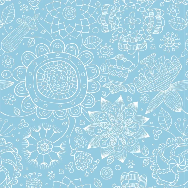 Papel De Parede Floral Mandala Adesivo 1,5m + 30 Modelos