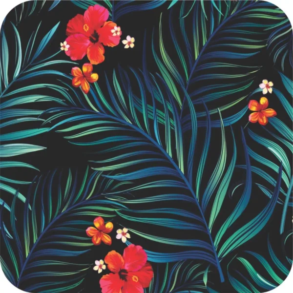 Papel De Parede Floral Plantas Jardim Folhagem Tropical A465