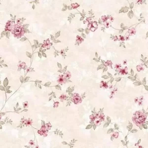 Papel De Parede Floral Rosa Delicado 3,10