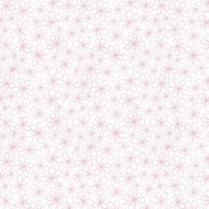 Papel De Parede Floral Rosa Fundo Branco Adesivo Sala Quarto