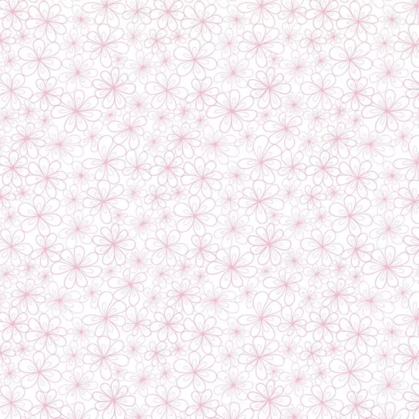 Papel De Parede Floral Rosa Fundo Branco Adesivo Sala Quarto