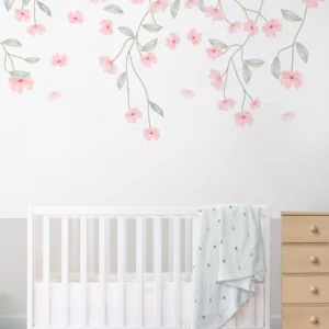 Papel De Parede Floral Rosa Menina Infantil 4m² Pp546