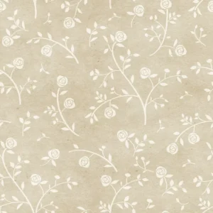 Papel De Parede Floral Rosas Delicadas Fundo Texturizado 3mt