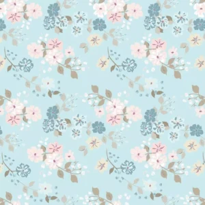 Papel De Parede Floral Tiffany Lavável Para Sala Quarto 2,5m