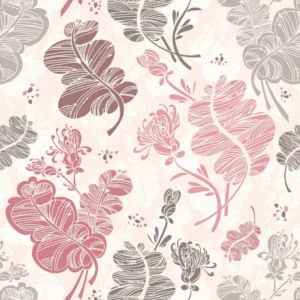 Papel De Parede Floral Tons Delicados Vinil Lavavel 3m