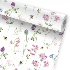 Papel De Parede Flores Delicado Floral Kit 02 Rolos A483