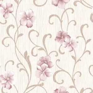 Papel De Parede Flores Floral Arabesco 66f495