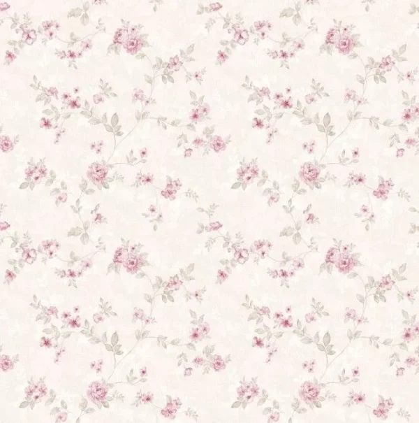 Papel De Parede Flores Floral Delicado Rosa 676fa5