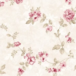 Papel De Parede Flores Rosas Delicadas Floral Adesivo Quarto