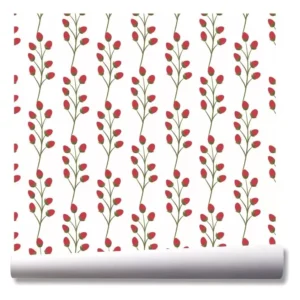 Papel De Parede Flores Rosas Natureza Kit 03 Rolos A158