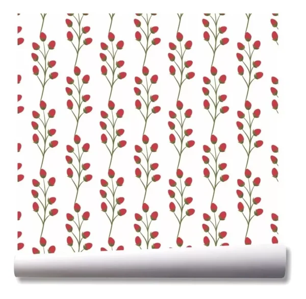 Papel De Parede Flores Rosas Natureza Kit 03 Rolos A158