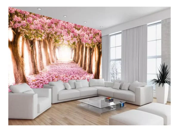 Papel De Parede Flores Rosas Pétalas Delicada 7,5m² Nfl264