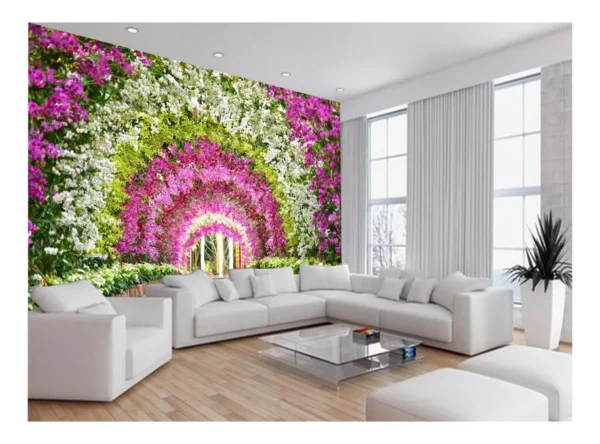 Papel De Parede Flores Rosas Pétalas Delicada 7,5m² Nfl266