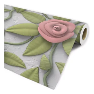 Papel De Parede Folhagem Floral 3d Para Sala Quarto Office