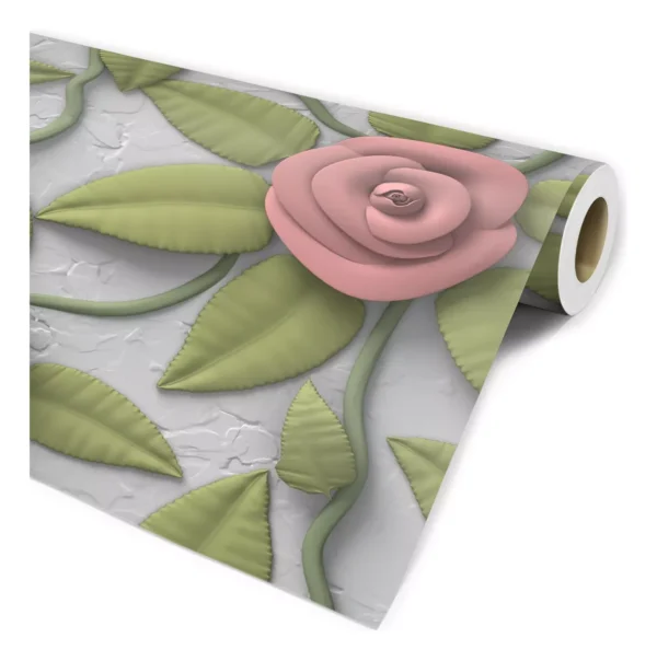 Papel De Parede Folhagem Floral 3d Para Sala Quarto Office