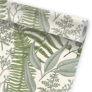 Papel De Parede Folhagem Tropical Plantas Folhas Floral A481