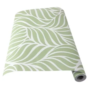 Papel De Parede Folhas - Verde - Rolo 5m X 45cm