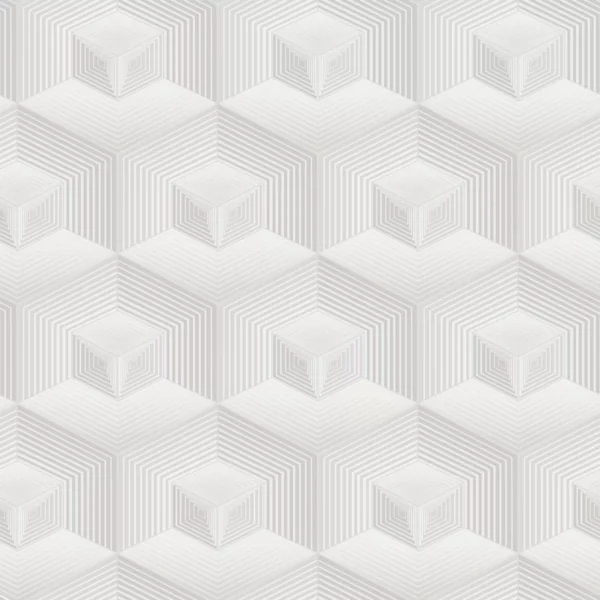 Papel De Parede Geométrico 3d Cinza Bege Off White Neonature