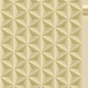 Papel De Parede Geométrico 3d Estrela Dourado Neonature 5