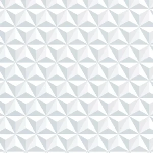 Papel De Parede - Geométrico Branco Scalene