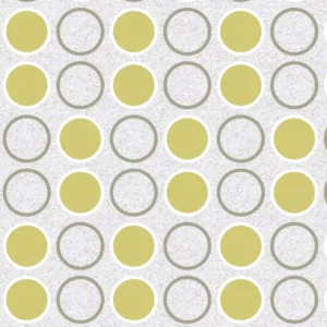 Papel De Parede Geométrico Circular Amarelo 49