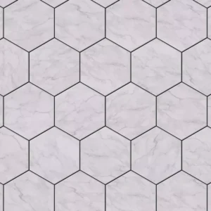 Papel De Parede Geométrico Hexágonos Colméia Carrara