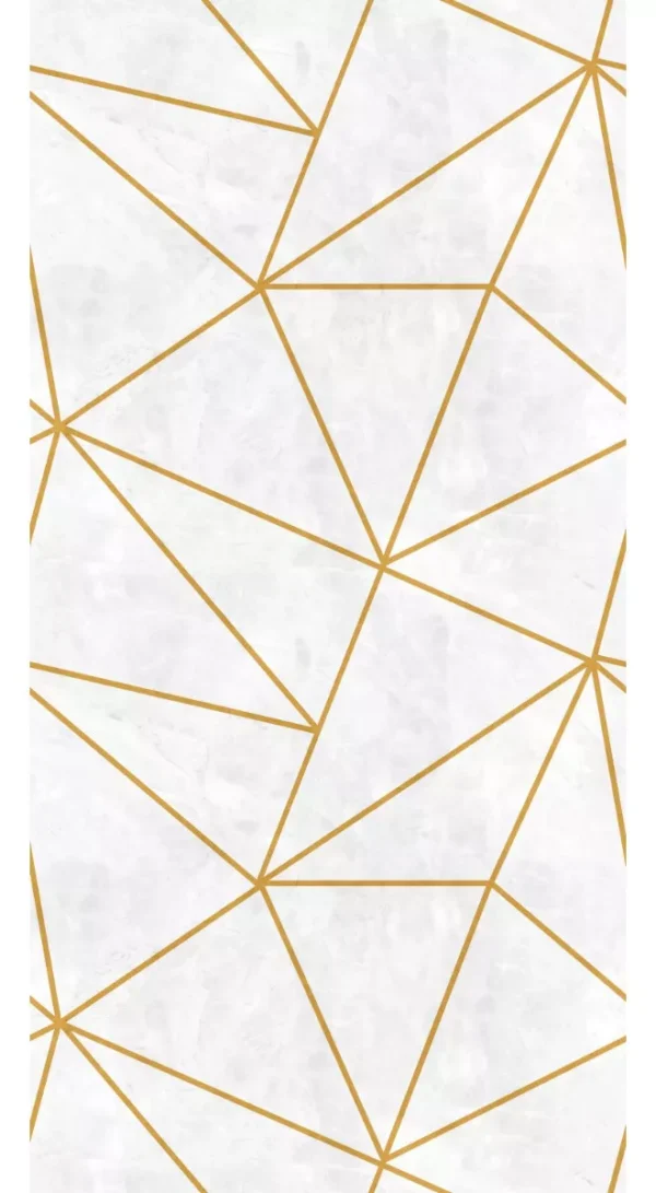 Papel De Parede Geometrico Zara Gold Sala Quarto Lavavel 10m